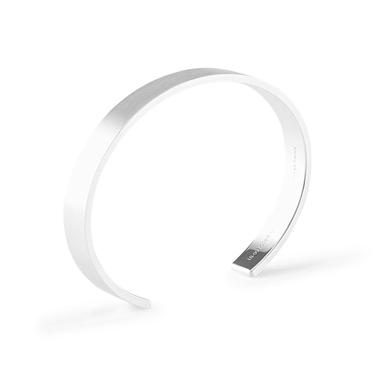 7g Brushed Silver Ribbon Bracelet | le gramme